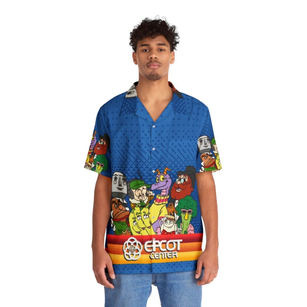 8-bit Epcot Center Hawaiian Shirt - Lifestyle