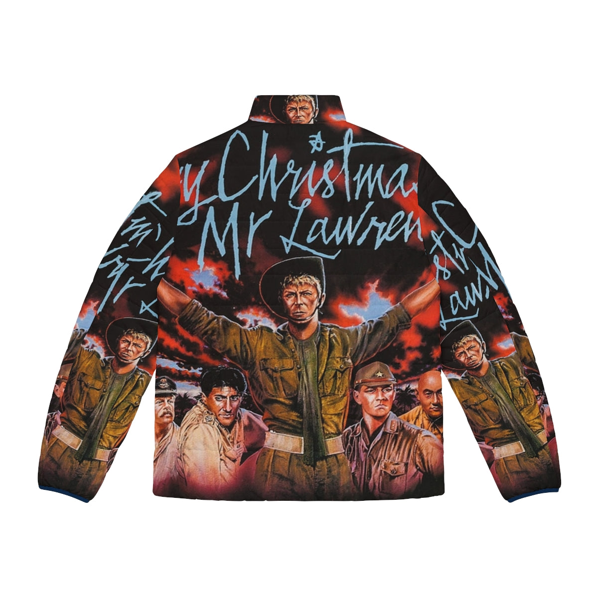 Retro 80s puffer jacket inspired by the film "Merry Christmas Mr. Lawrence" - Back