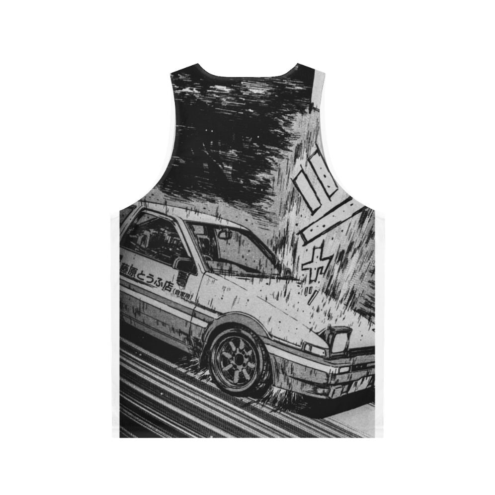 Initial D Ae86 drifting unisex tank top - Back