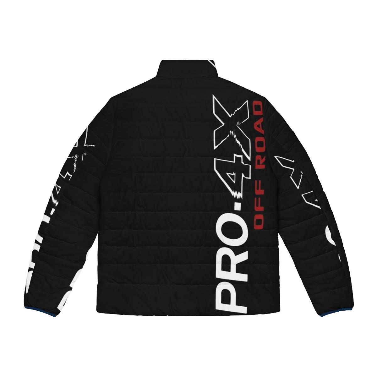 Nissan Pro 4X Off-Road Puffer Jacket with focus keyword "pro 4x off road puffer jacket" - Back