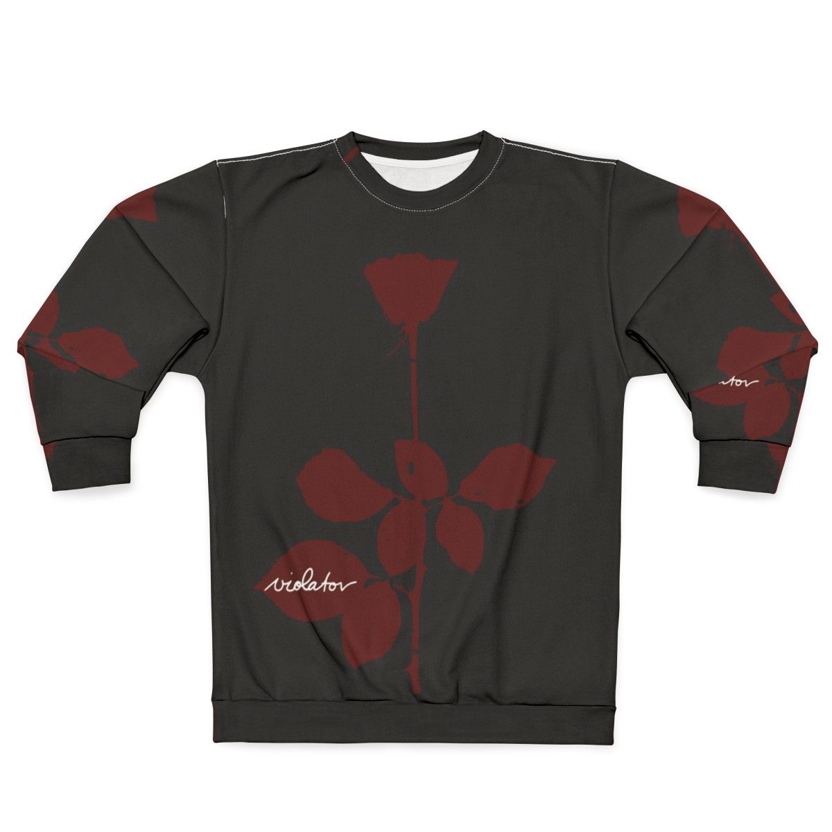 Best friend sweatshirt with rose design and violator theme