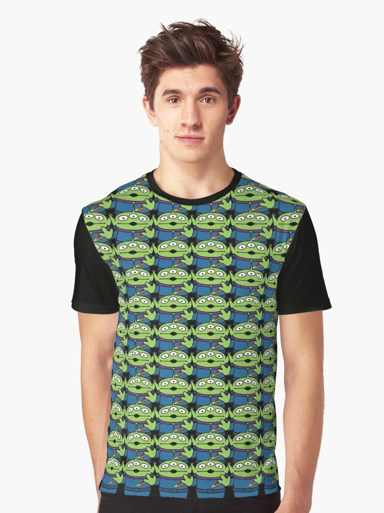 Aliens graphic t-shirt featuring characters and references from the Toy Story animated film series - Men