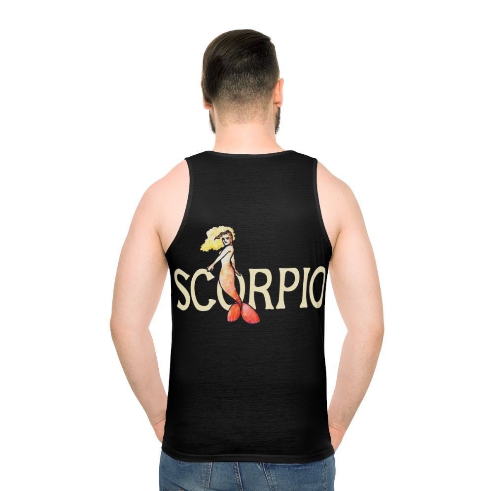 Scorpio Mermaid Unisex Tank Top - men back