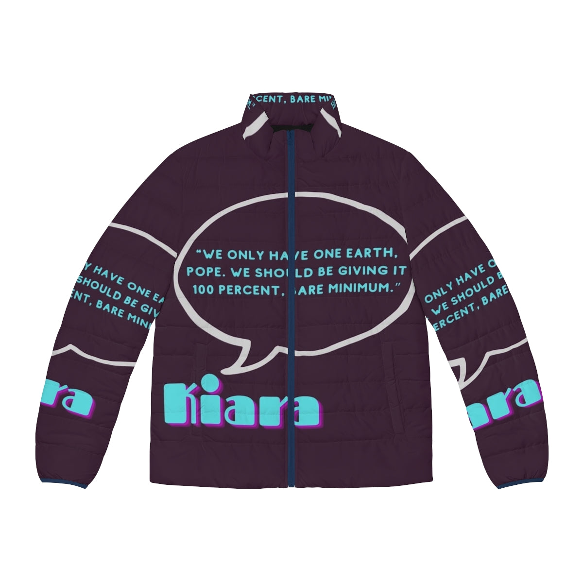 Outer Banks Kiara Puffer Jacket with Quote