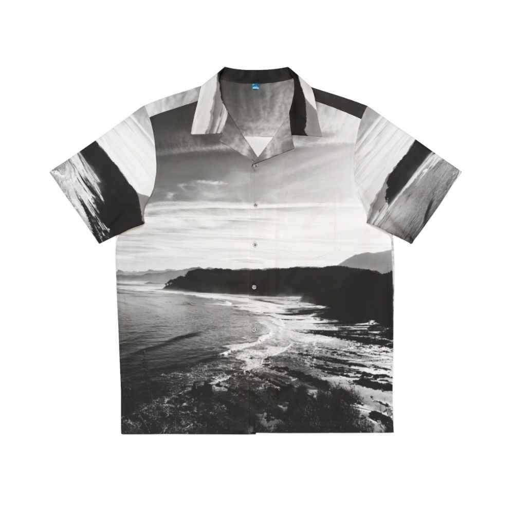 Asturias Hawaiian Shirt with beach and cliff scenery