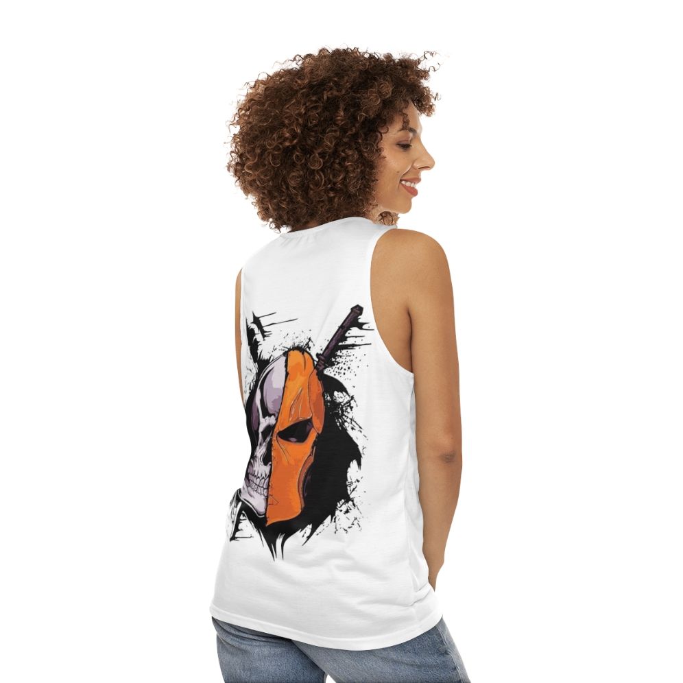 Deathstroke Superhero Unisex Tank Top - women back