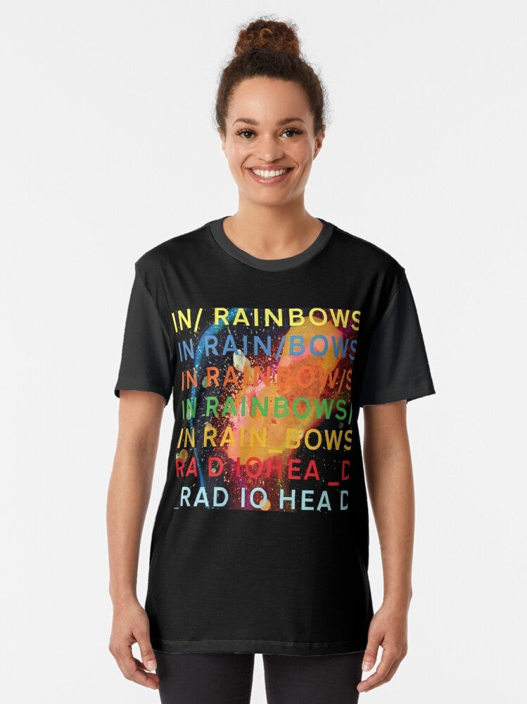 In Rainbows HQ graphic t-shirt featuring the iconic album artwork - Women