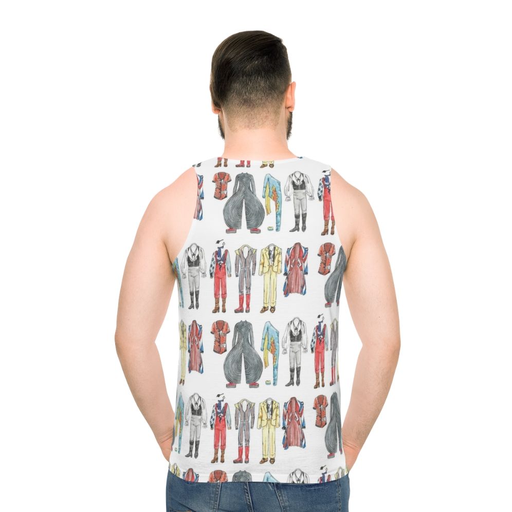 David Bowie Ziggy Stardust Costume Unisex Tank Top - men back