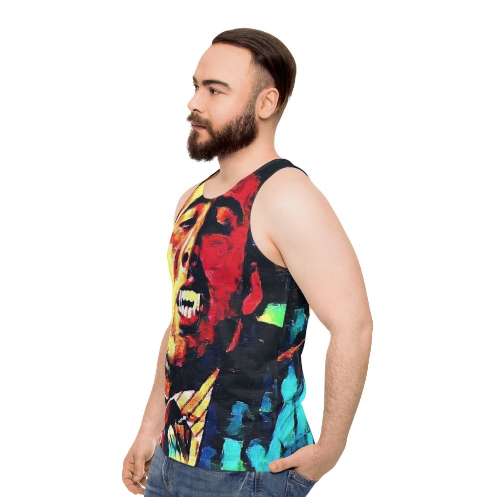 Unisex vampire kiss tank top - men side