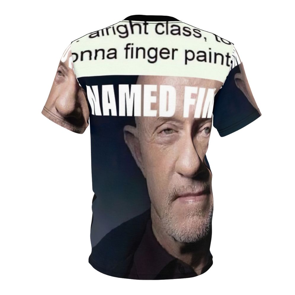 Unofficial "Kid Named Finger" AOP T-Shirt featuring a Breaking Bad inspired meme design - Back