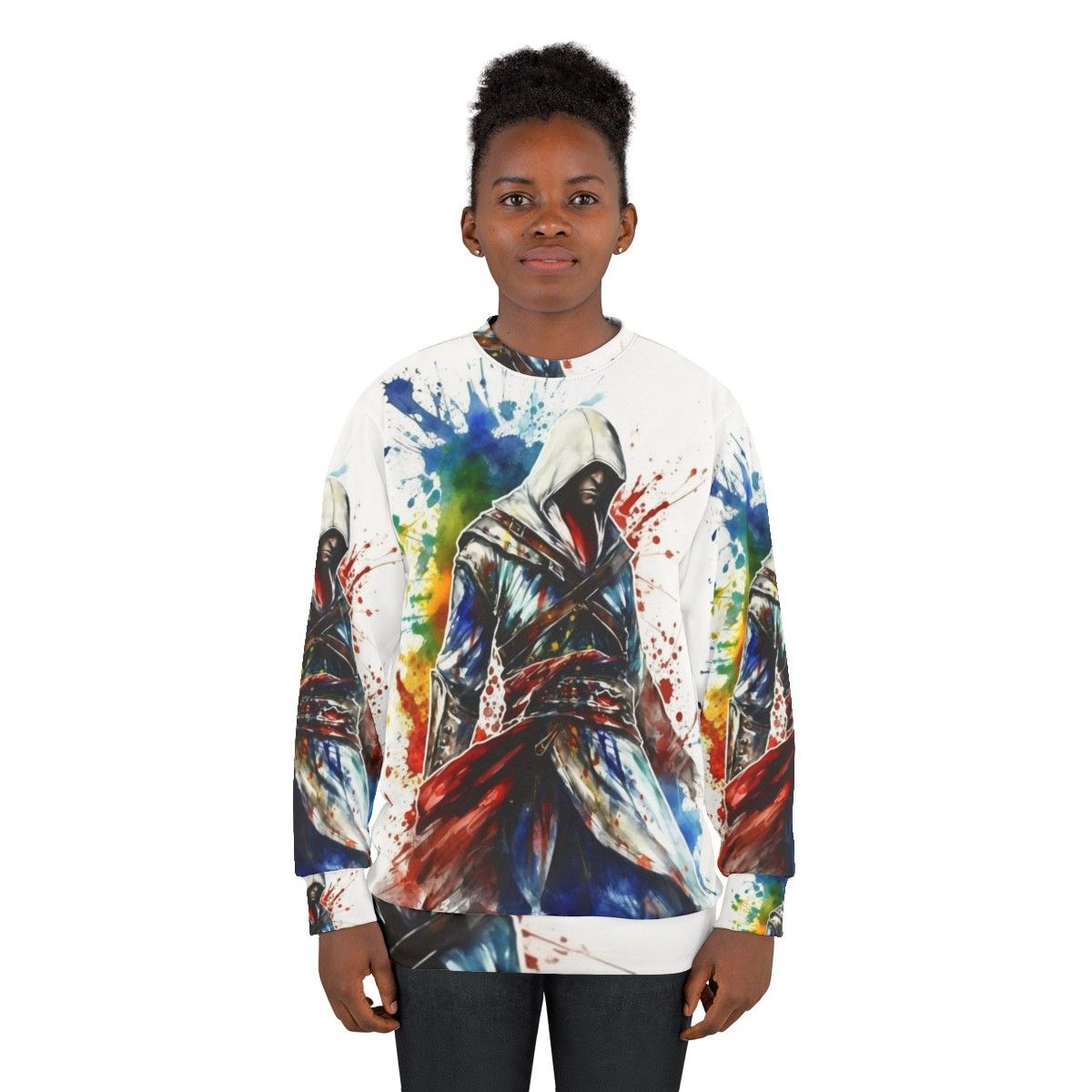 Assassins Creed Sketch Splatter Sweatshirt - women