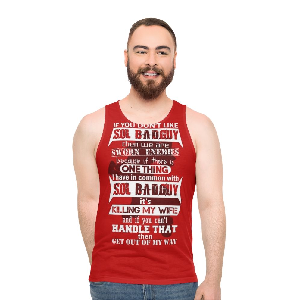 Guilty Gear Sol Badguy Unisex Tank Top - men