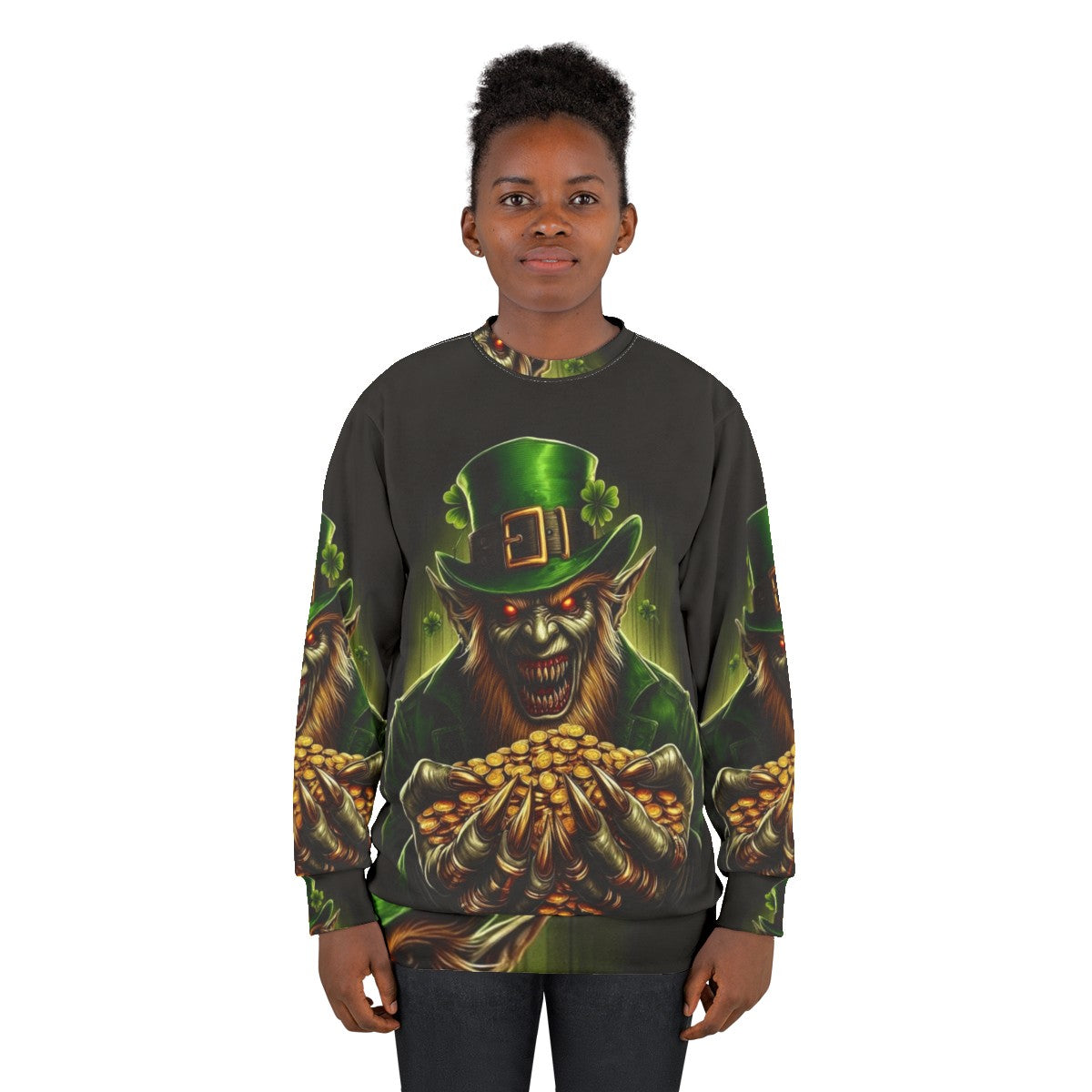 Irish Zombie Leprechaun Sweatshirt - women