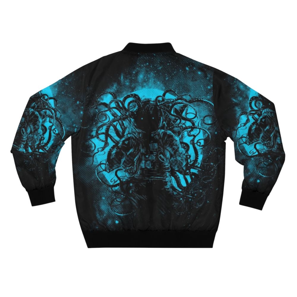 Cosmic Horror Bomber Jacket - A Space Themed Bomber Jacket with Octopus and Tentacle Motifs - Back