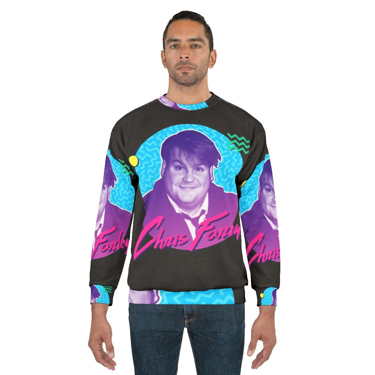 Chris Farley 90s Nostalgia Graphic Sweatshirt - men