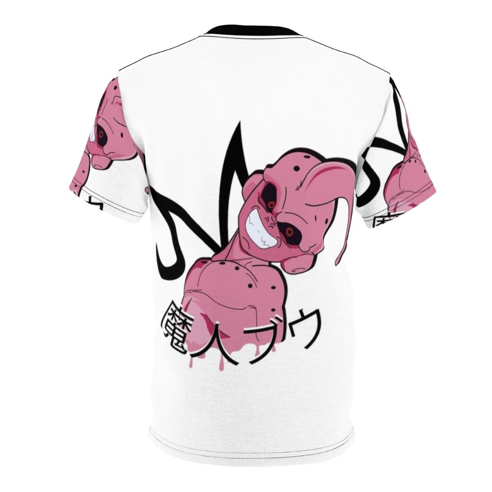 Majin Buu inspired anime t-shirt design with vibrant colors - Back