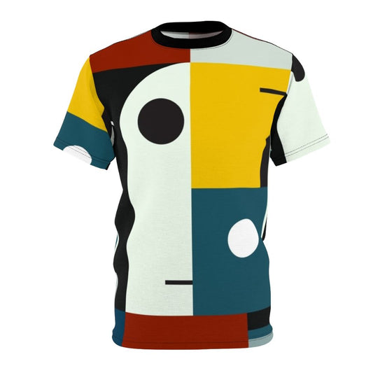 Bauhaus-inspired abstract art design on a high-quality t-shirt