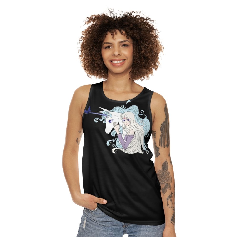 Unisex 'The Last Unicorn' fantasy tank top - women