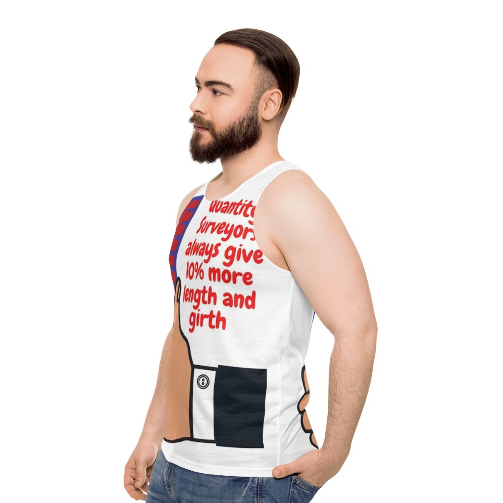 Funny Quantity Surveyor Tank Top - men side