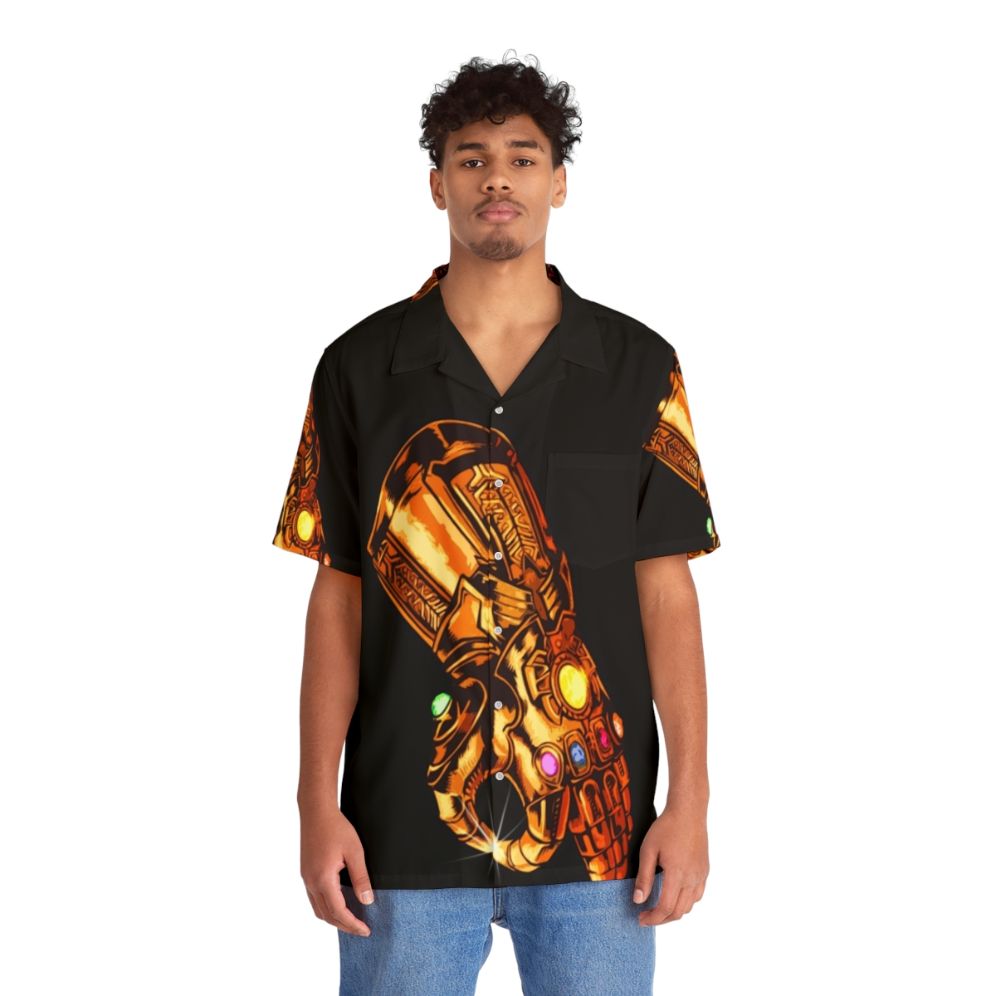 Infinity Gauntlet Circle Game Hawaiian Shirt - People Front