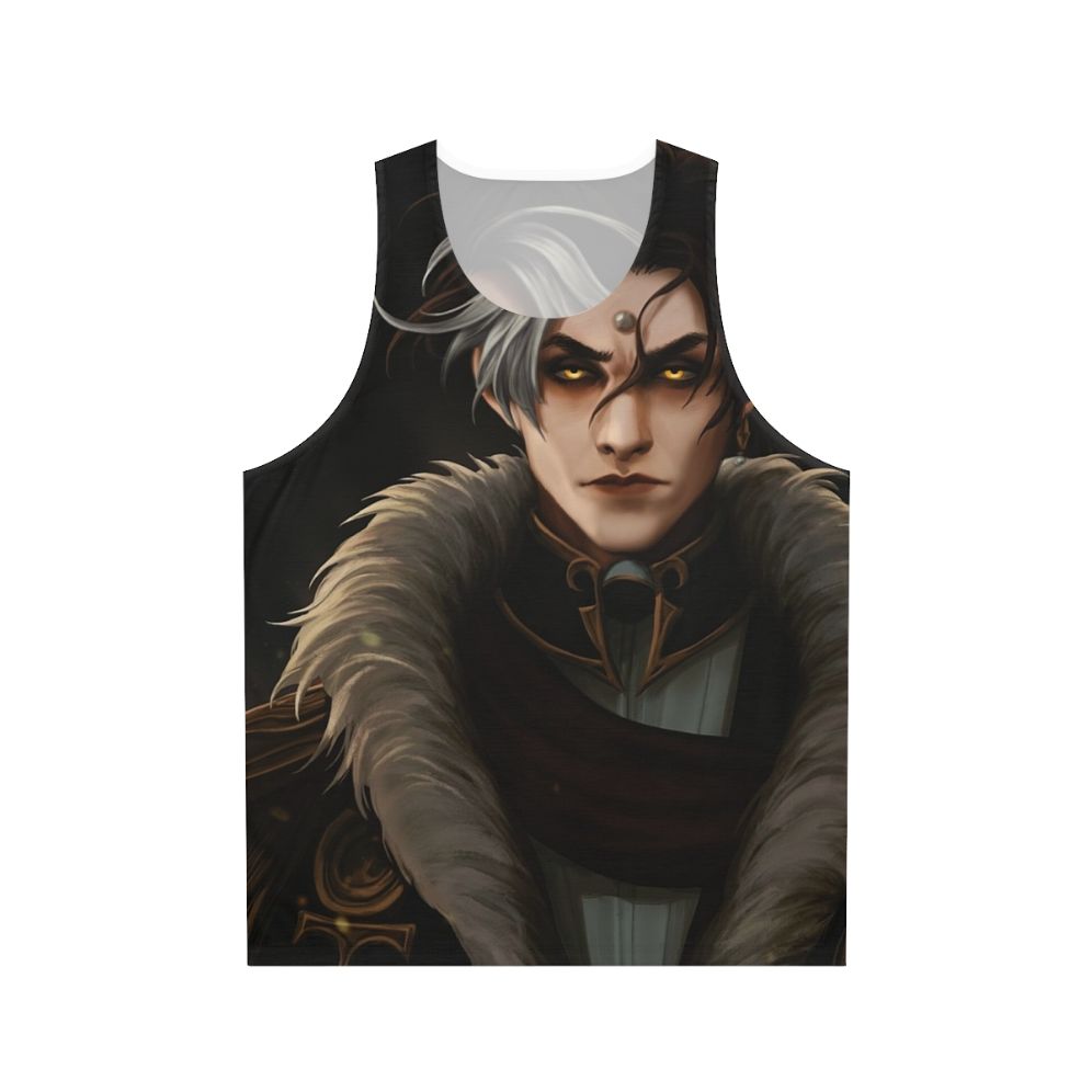 Unisex tank top with Emet Selch design from Final Fantasy XIV Shadowbringers