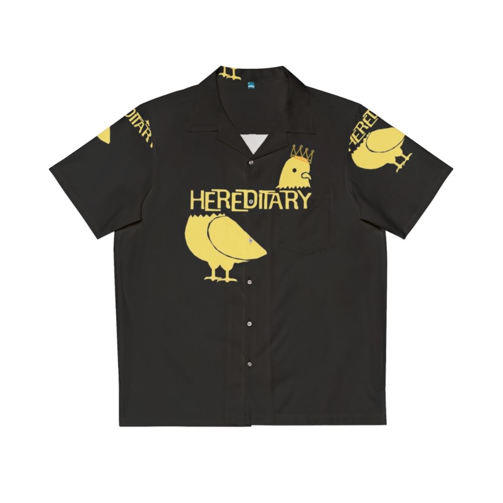 Hereditary Hawaiian Shirt with Horror Film Graphics