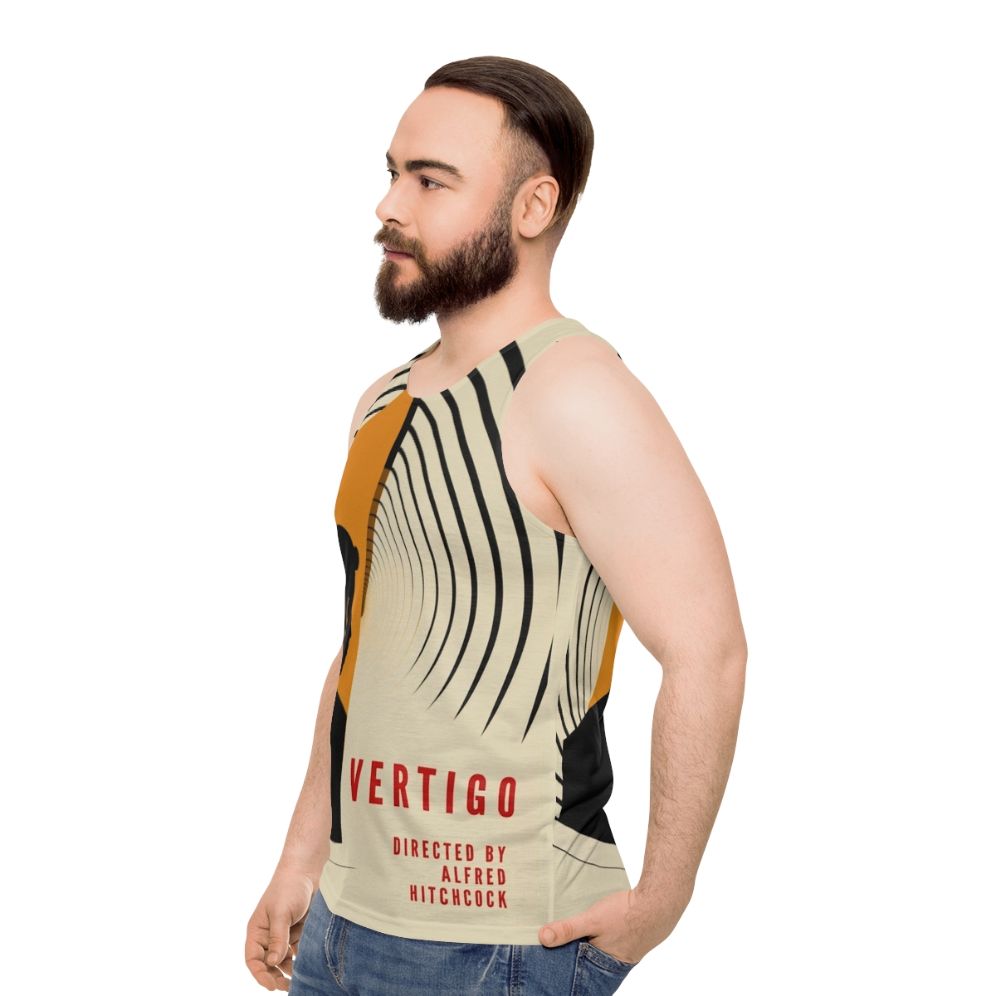 Vertigo movie poster alfred hitchcock unisex tank top - men side