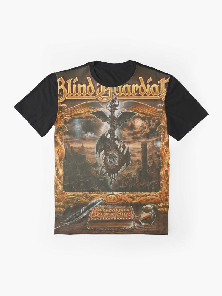 Blind Guardian "Imaginations from the Other Side" album cover graphic t-shirt - Flat lay