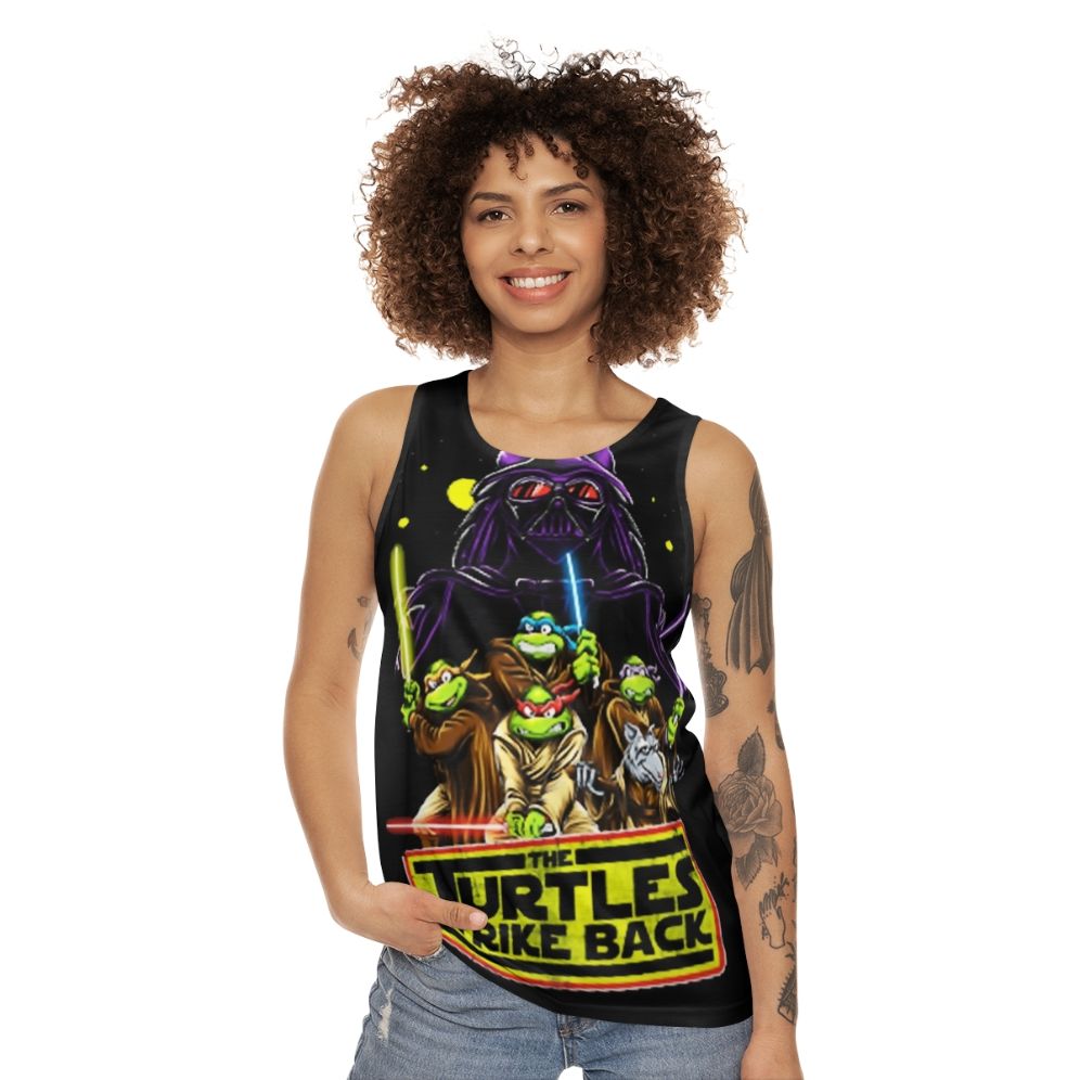 Retro Turtles Strike Back Unisex Tank Top - women