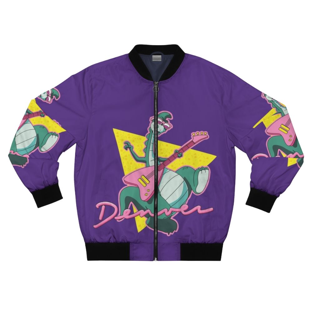 Vintage Dinosaur Cartoon Bomber Jacket - "The Last Dinosaur" Inspired Design