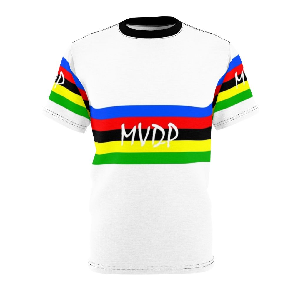 Cycling Bicycle T-shirt with World Champion Mathieu Van Der Poel Inspired Design