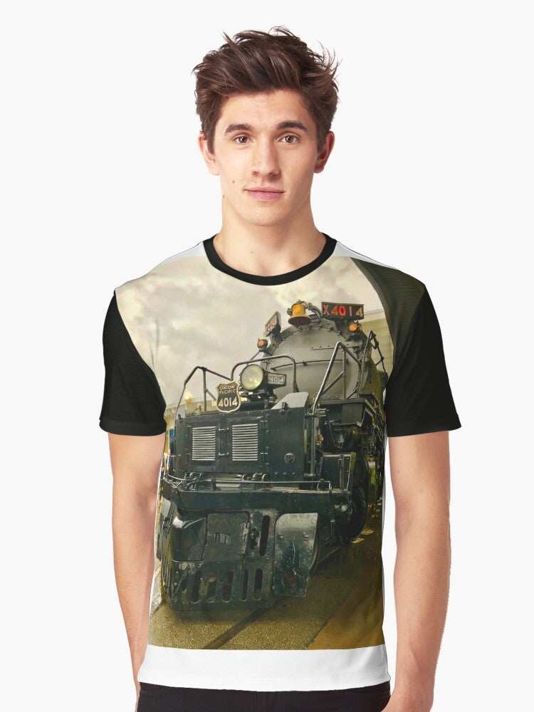 Vintage Big Boy Steam Locomotive Graphic T-Shirt - Men