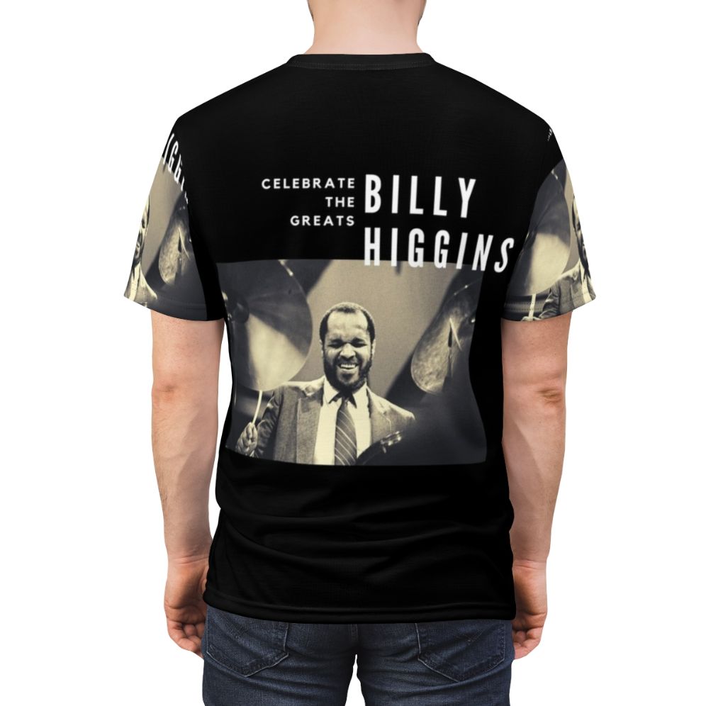 T-shirt featuring the iconic jazz drummer Billy Higgins - men back