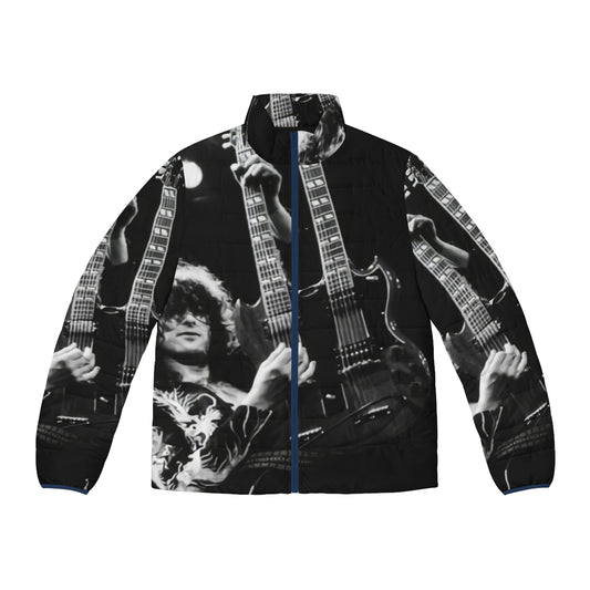 Jimmy Hendrix Puffer Jacket with psychedelic and abstract art design