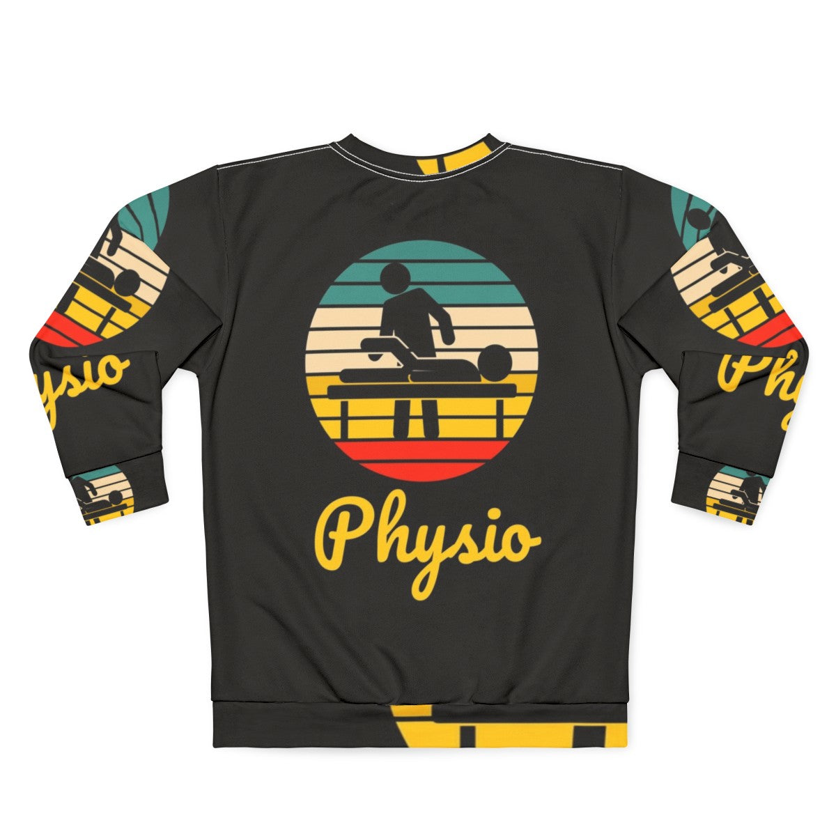 Retro Physio Physiotherapist Sweatshirt - Back