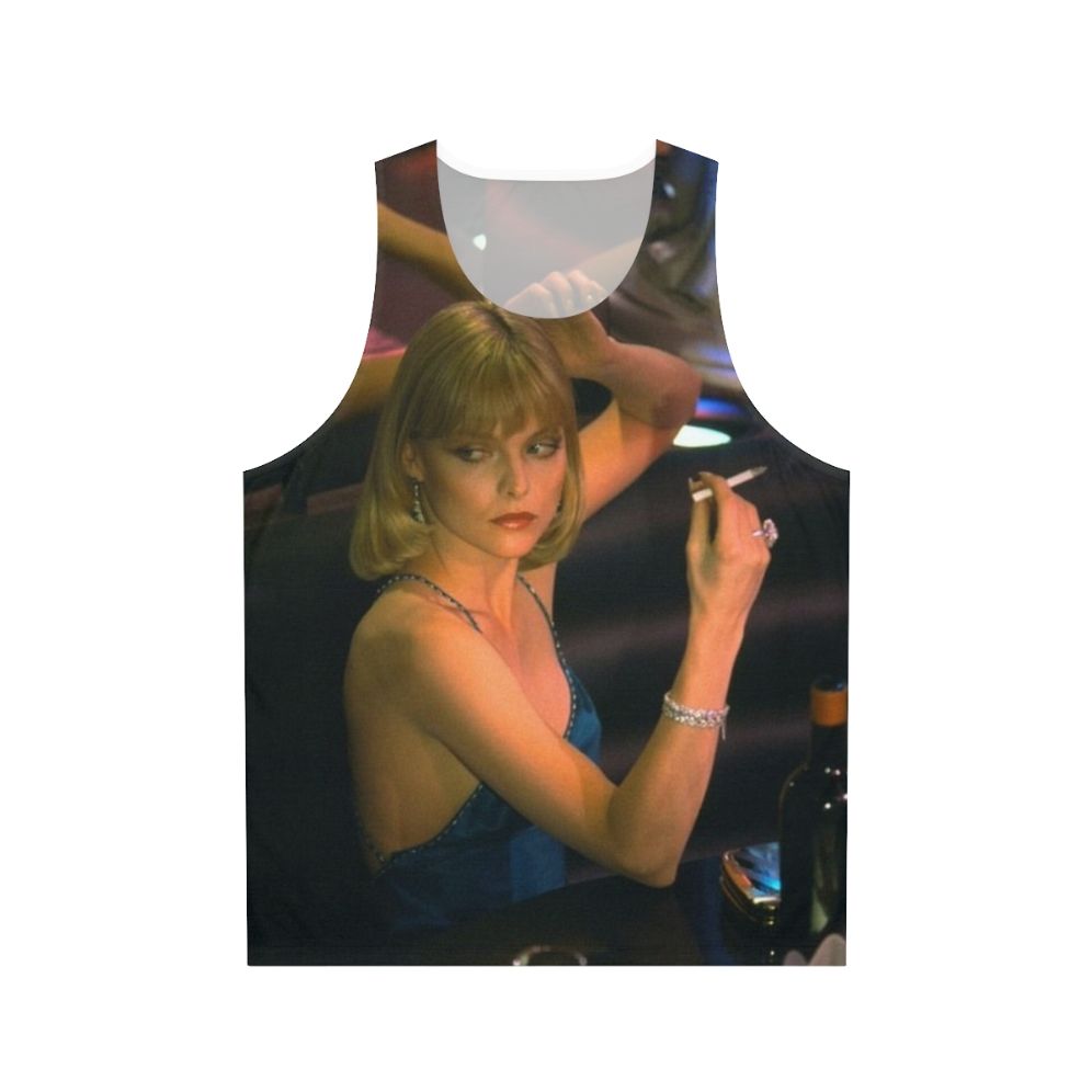 Elvira Hancock Scarface 1983 Unisex Tank Top featuring Michelle Pfeiffer