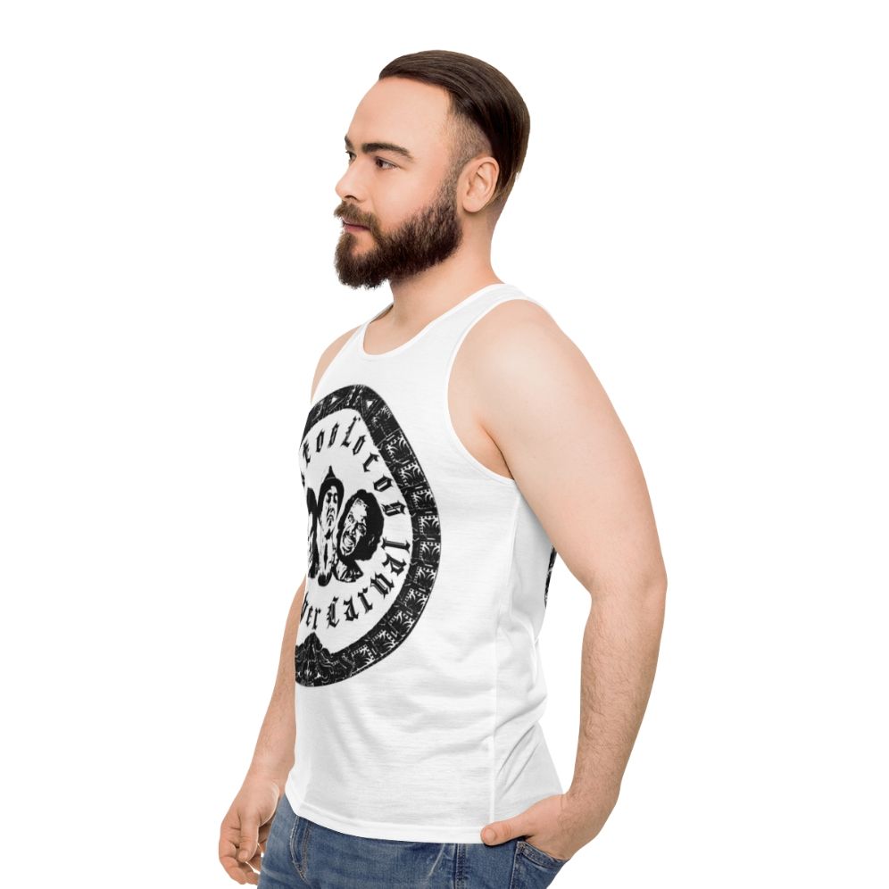 Chicano-inspired Vatos Locos unisex tank top - men side