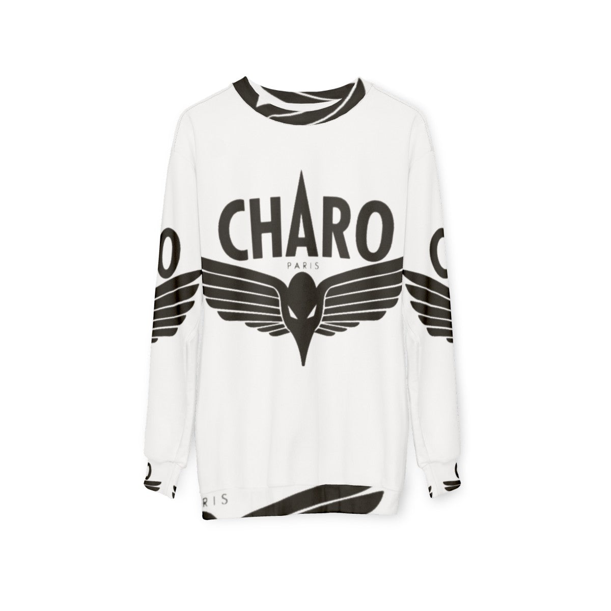 Charo Niska Black Rap Sweatshirt - hanging