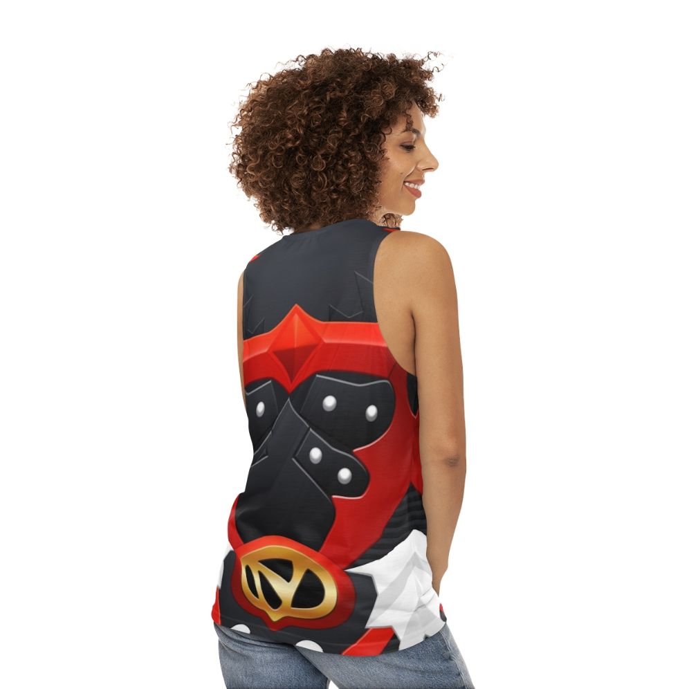 Psycho Red Unisex Tank Top - women back