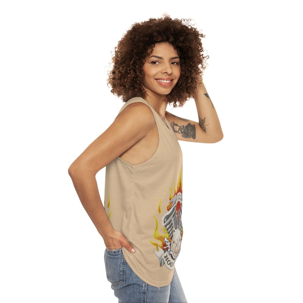 "Wild Hog Power Unisex Overwatch Gaming Tank Top" - women side