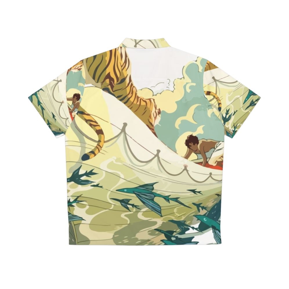 Life Of Pi Tiger In Boat Minimalist Art Hawaiian Shirt - Back