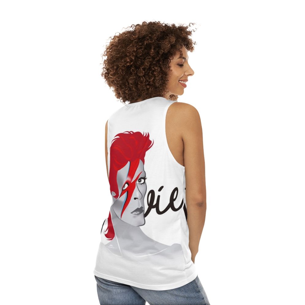 Lightning Unisex Tank Top featuring Alejandro Mogolloart's Pop Art Design - women back