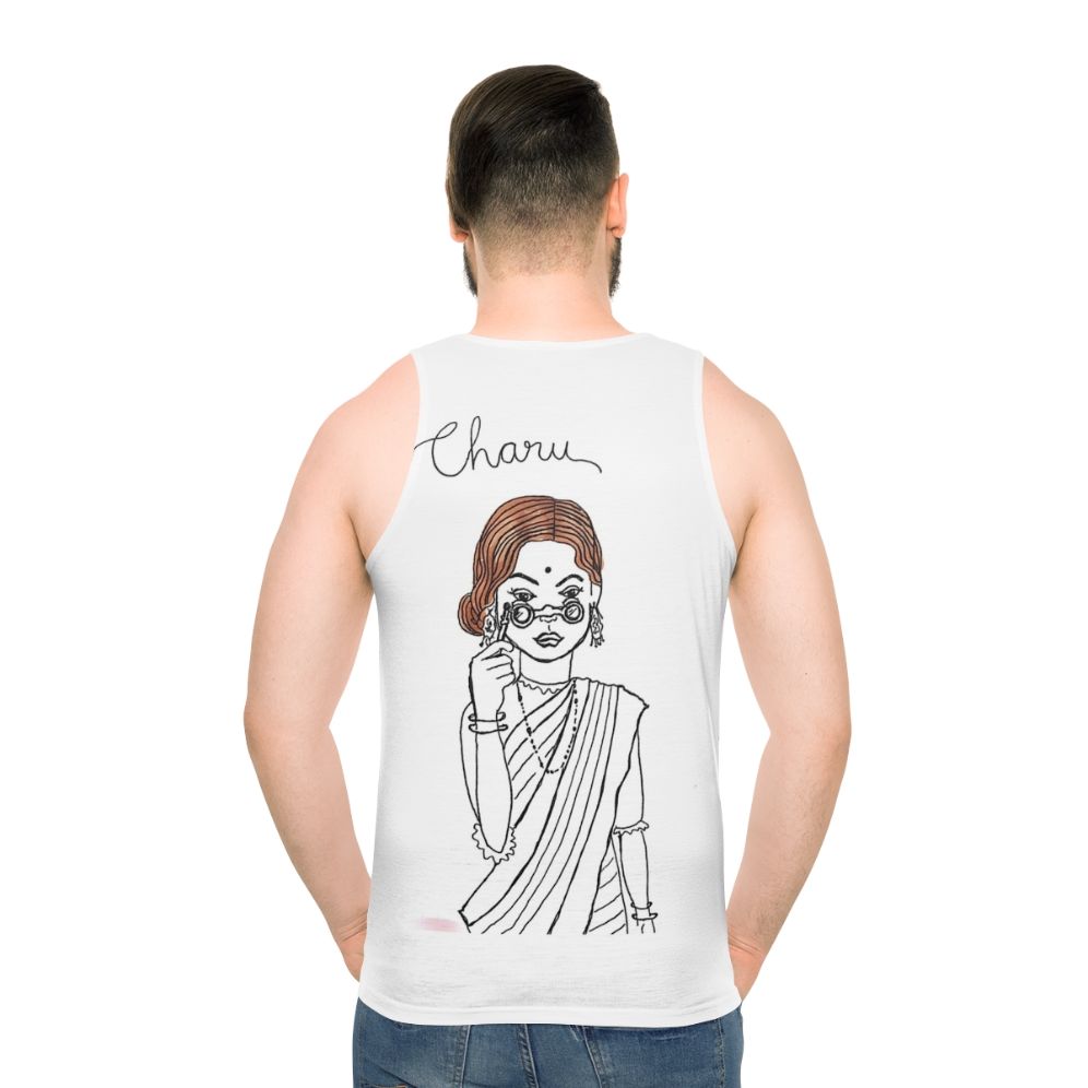 Charulata unisex vintage tank top - men back