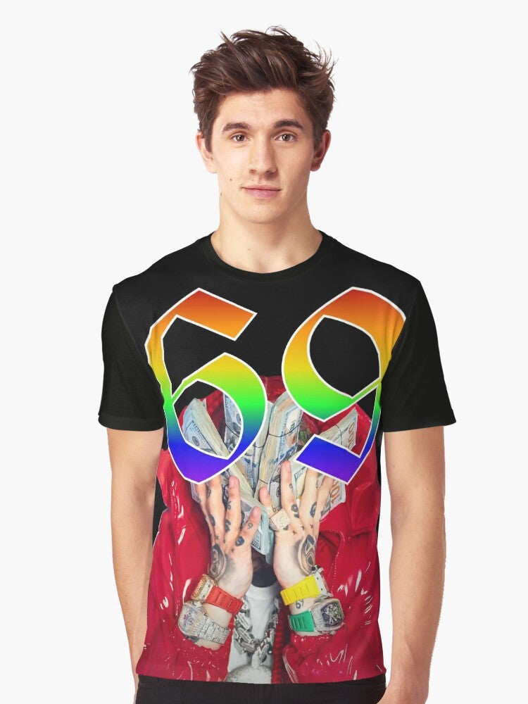 Trollz Graphic T-Shirt featuring Tekashi 6ix9ine and troll imagery - Men