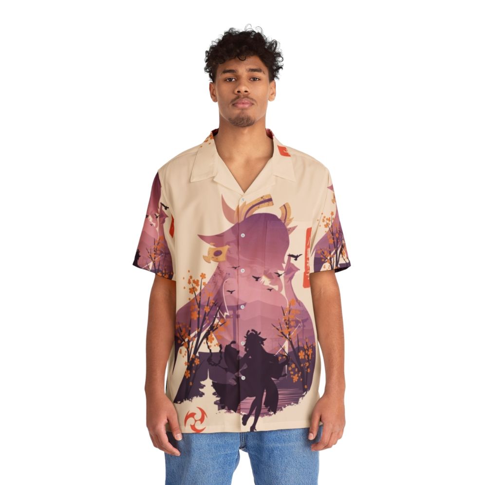 Divina Vulpes Kawaii Hawaiian Shirt - People Front