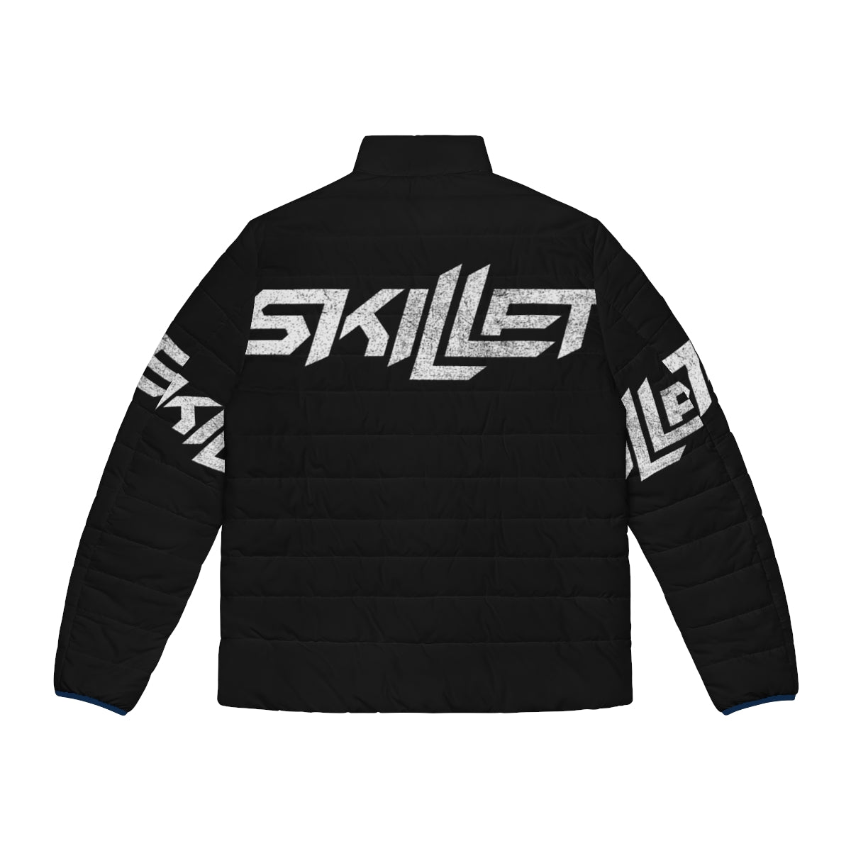 Rise Puffer Jacket featuring the Skillet band logo - Back