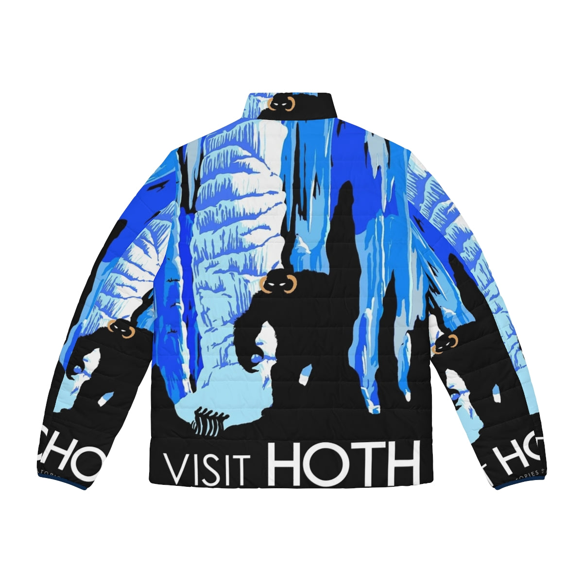 Hoth Puffer Jacket - Embrace the Icy Landscape of the Legendary Planet Hoth - Back