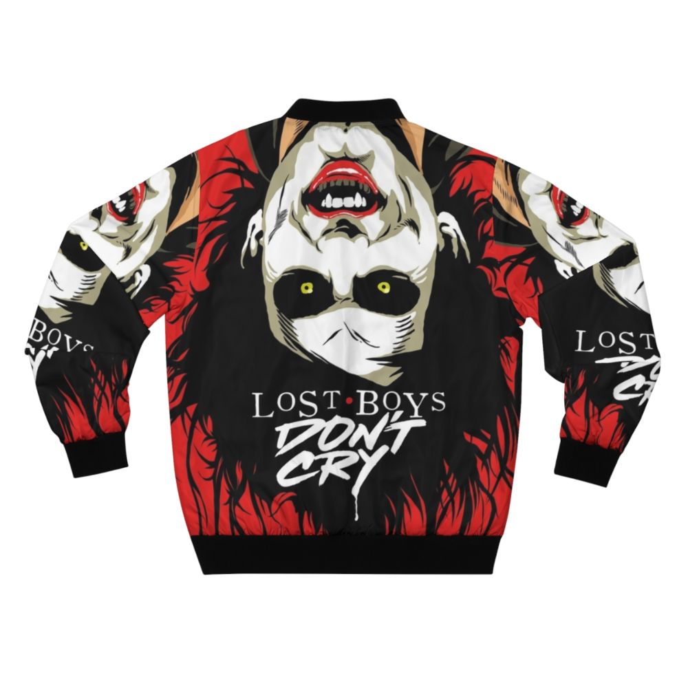 Dark goth horror-themed bomber jacket for boys - Back