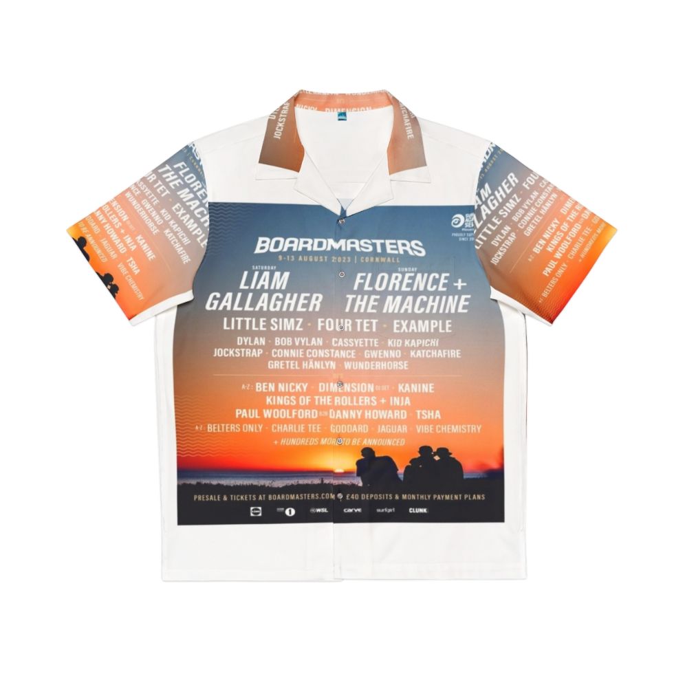 Boardmasters 2023 Hawaiian Shirt featuring surfing and music festival design