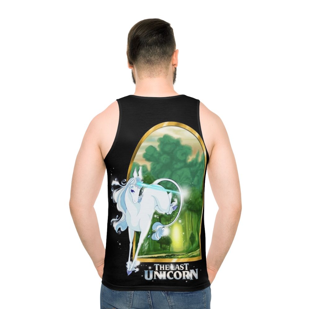 Unisex 'The Last Unicorn' fantasy movie tank top - men back